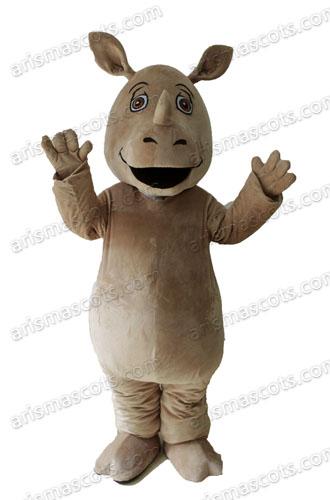 Adult Size Rhino Mascot Costume Full Body Fancy Dress Custom Made Mascots Plush Suit Carnival Costumes