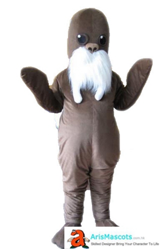 Walrus Mascot Costume Ocean Animal Mascot Suit Custom Team Mascots Sports Mascot Costume Desuisement Mascotte Character Design Company ArisMascots