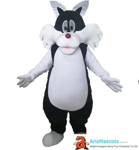 Lovely Sylvester the Cat Mascot Costume Adult Funny Cartoon Character Costumes for Party Mascots Deguisement