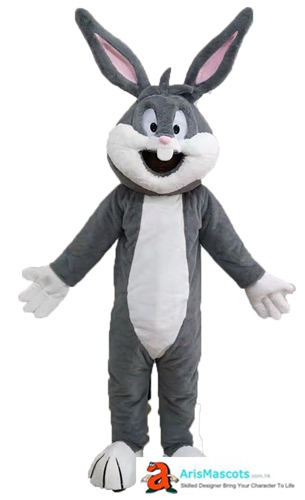 Fancy Bunny Rabbit  Mascot Costume Easter Holiday Mascots Deguisement Mascotte Custom Mascots Arismascots Professional Team Mascot Maker Company