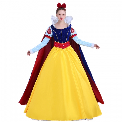 Fancy Adult Snow White Princess Costume for Party Lovely Disney Princess Dress Carnival Costumes Cosplay Costumes