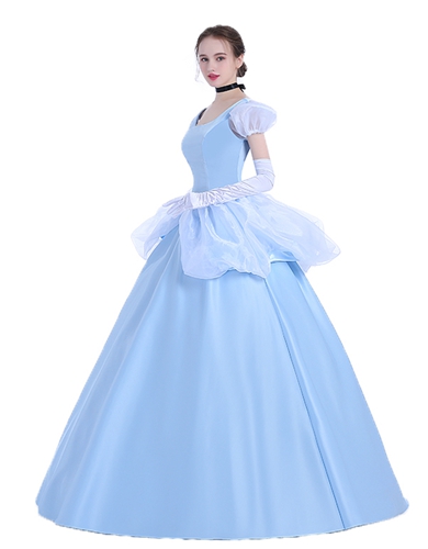 Cinderella Costume Disney Princess Adult Princess Cosplay Costume Cartoon Character Princess Party Princess Adult Costume for Birthday