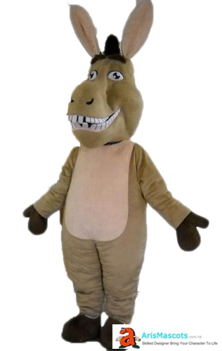 Adult Fancy Donkey Mascot Costume Custom Team Mascots Sports Mascot Costume Desuisement Mascotte Character Design Company ArisMascots