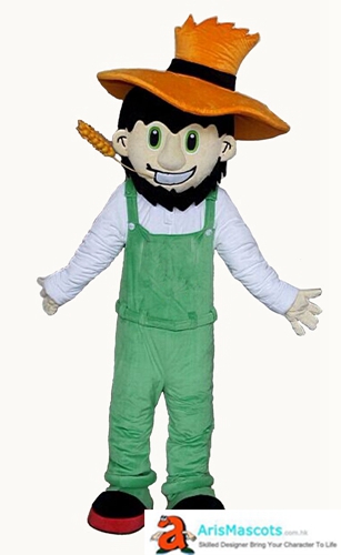 Funny Farmer Mascot Costume for Event Party Custom Mascots Character Design Mascota Halloween Costumes Carnival Dress