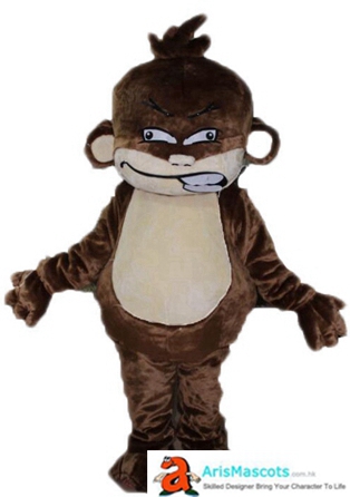 Scary Monkey Costume Adult Full Mascot Outfit Angry Monkey Fancy Dress for Events