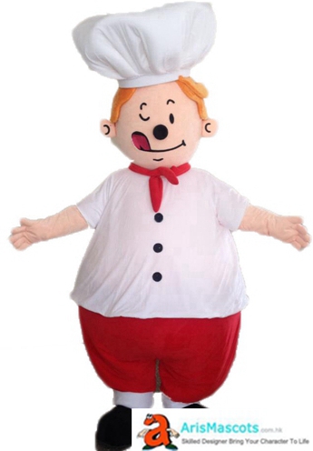 Adult Fancy Chef  Mascot Costume For Party  Outfits Custom People Mascots for Advertising Team Mascot Character Design Deguisement Mascotte Quality