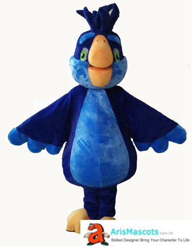 Giant Foam Blue Parrot Costume Adult Full Mascot Fancy Dress for Events Party Birds Mascots Custom for Brands