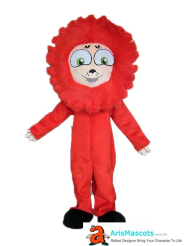 Red Lion Mascot Costume for Advertising Custom Mascot Maker Character Design Funny Mascot Costumes