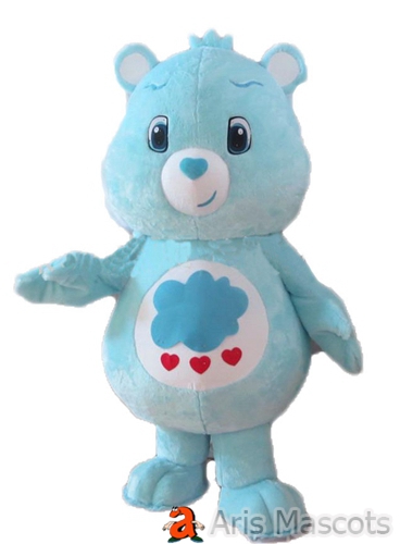 Blue and White Cute Bear Costume Adult Full Suit