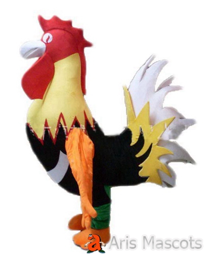 Mascot Rooster Costume Adult Full Dress Up Colorful Disguise