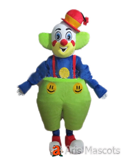 Adult Clown Costume Full Mascot Outfit - Circus Costume - Costume Festive