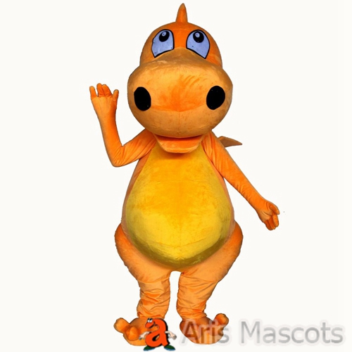 Giant Dinosaur Costume with Big Head and Body Adult Full Mascot Outfit Custom Animal Mascots Design for Brands