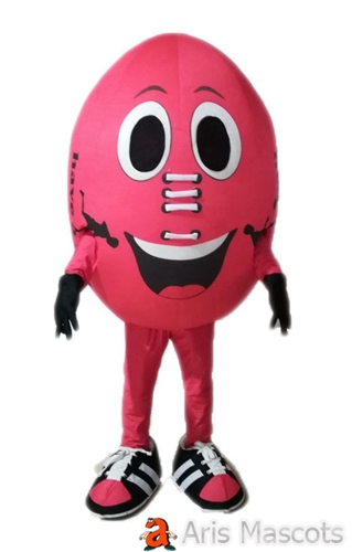 Full Mascot Rugby Costume Adult Outfit Sports Mascot for Team American Football Fancy Dress up