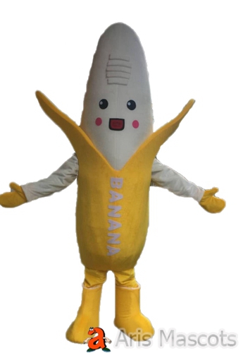 Cute Banana Costume Full Mascot Outfit Adult Fancy Dress Foam Mascots for Outdoors Dress up