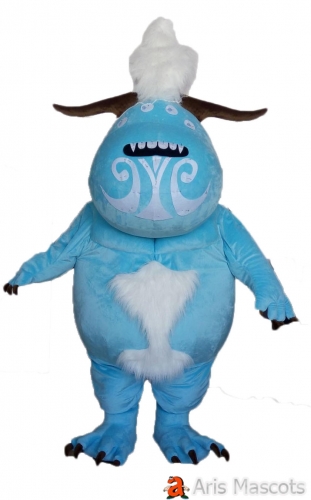 Blue Bull Mascot Costume with Muscles Stuffed foam round Body Adult Full Mascots Outfits for Outdoor Marketing Brands