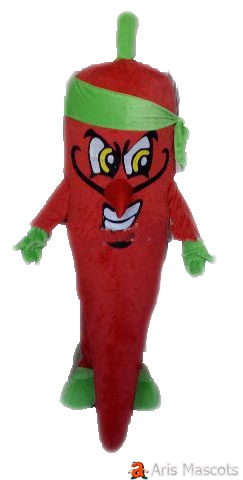 Red Chilli Costume Adult Full Mascot Vegetable Fancy Dress for Events Custom Made Mascots Costumes