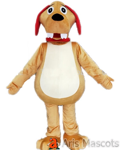 Foam Mascot Dog Costume Adults Full Mascots for School and Theaters Funny Dog Fancy Dress