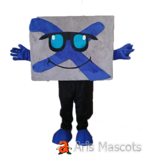 Costume Foam Square Mascot with Eyes for Brand Marketing Character Mascots Design and Production