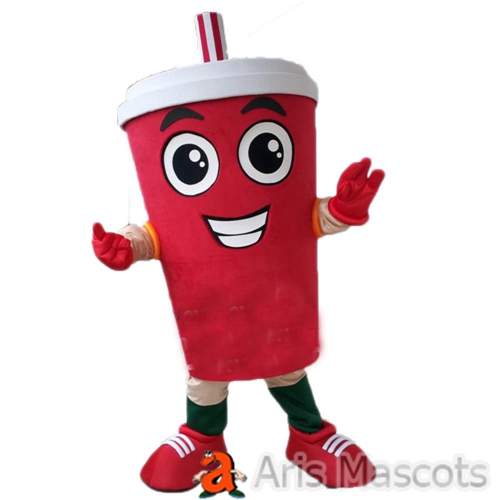 Coffee Cup Costume Adult Full Mascot Coffee Cup Fancy Dress