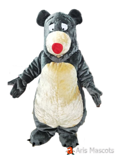 Adult Fancy Grey Bear Mascot Costume Buy Mascots Online Custom Mascot Costumes Animal Mascots Sports Mascot for Team Deguisement Mascotte