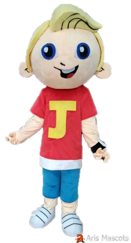 Full Mascot Boy Costume Yellow Hair Foam Material Adult Full Fancy Dress Up for Outdoor Custom Human Mascots