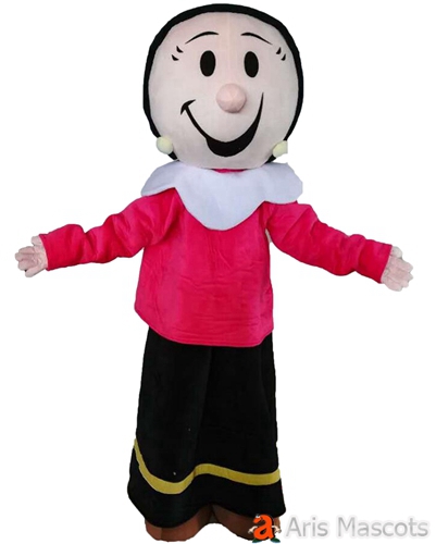 Adult Olivia Mascot Costume Cute Olivia Girl Fancy Dress Full Outfit for Festivals