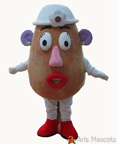 Mascot Mrs Potato Costume Adult Fancy Cartoon Character Costumes for Event Party and Festivals