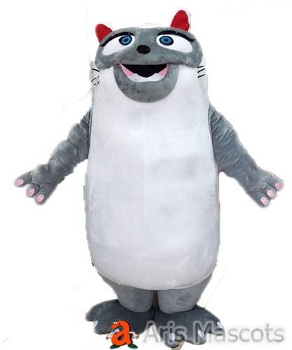 Totoro Outfit Adult Fancy Dress Giant Full Body Chinchillas Mascot Costume with Big Smile