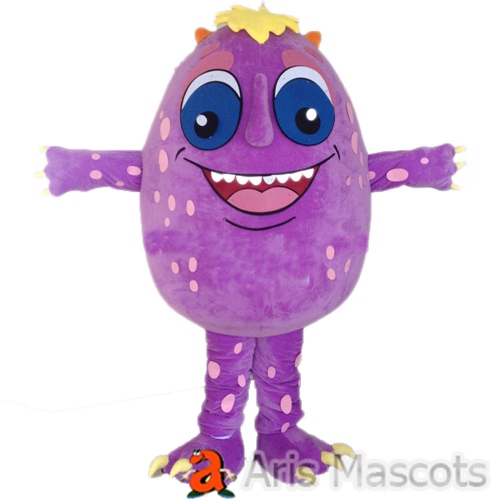 Mascot Giant Egg Costume Full Body Outfit Mascotte Egg Fancy Dress Purple Color