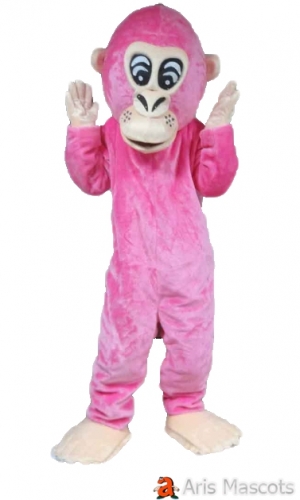 Mascotte Pink Gorilla Costume Adult Gorilla Suit for Parade