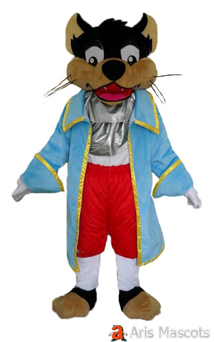 Cheetach Costume with Blue Coat Disguise Boy Cheetach Mascot Outfit for Sale