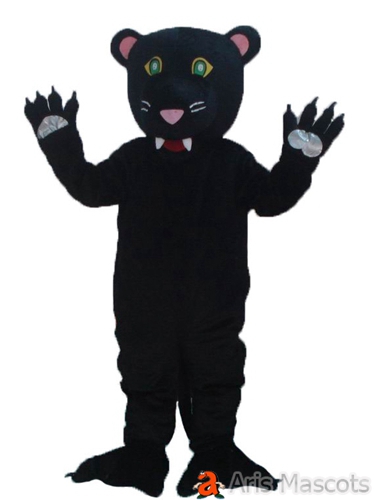 Black Cheetah Mascot Costume for Parades Disguise Scary Cheetach Fancy Dress