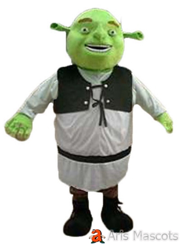 Adult Fancy Shrek Mascot Costume Cartoon Character Costumes for Party Funny Mascot Costumes