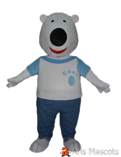 Smile Bear Mascot Costume Adult Full Mascot Bear Suit