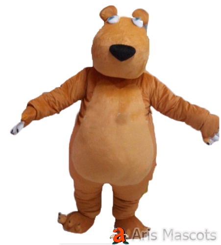 Mascot Hippo Stuffed Body Soft Material, Hippo Costume