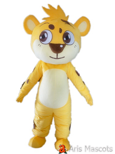 Cute Mascot Tiger Costume Big Foam Head Tiger Adult Suit