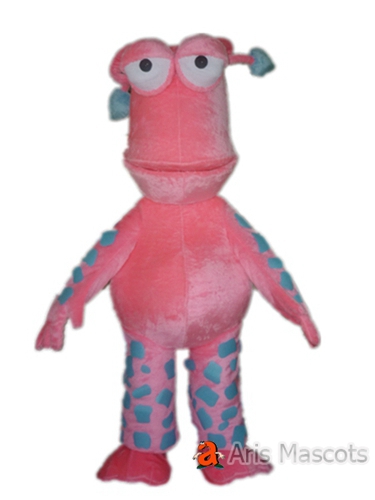 Monster Pink Mascot for Event, Stuffed Animal Mascot Suit