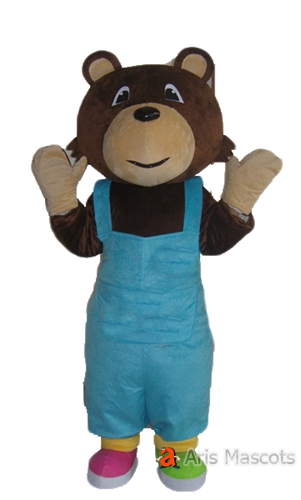 Mascot Brown Bear Costume for Event and Parades, Disguise Bear Adult Fancy Dress