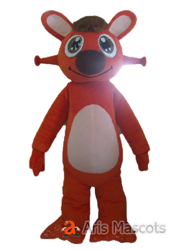 Orange Koala Costume Mascot Adult Full Body Koala Suit