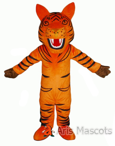 Realistic Tiger Mascot Costume for Event, Tiger Halloween Dress Up