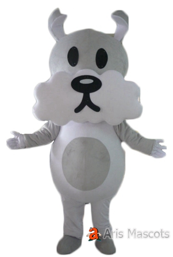 Mascot Dog Costume Giant Head and Body Dog Adult Fancy Dress up Custom Mascots