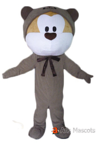 Grey Bear Full Mascot Costume Foam Mascot Design