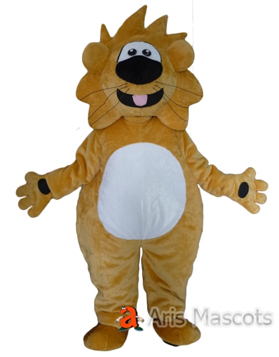 Professional Mascot Giant Lion Costume for Adults, Smile Lion Outfit