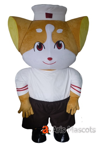 Giant Cat Mascot Costume for Events , Big Head Foam Mascot Cat Suit for Adults