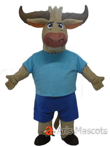 Wild Yak Mascot Costume for Brand Marketing, Custom Mascots Yak Adult Costume
