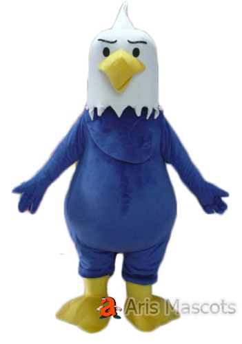 School Mascot Costumes Fur Plush Eagle Adult Fancy Dress