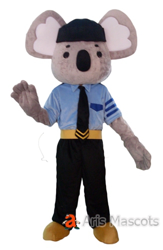 Policeman Koala Adult Costume Full Body Mascot Outfit for Sale