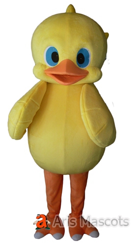 Giant Duck Mascot Costume for Events, Plush Yellow Duck Adult Suit for Sale