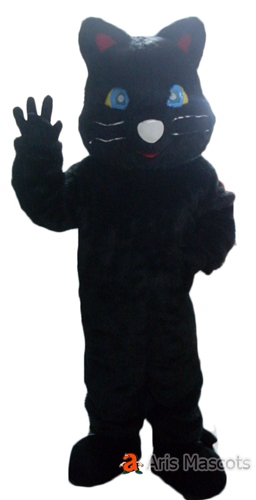 Black Cat Mascot Costume for Sale, Cheap Mascot Suit Plush Cat Fancy Dress up