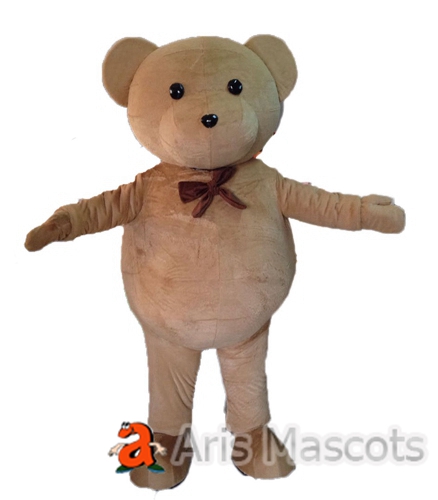 Lovely Teddy Bear Mascot Costume for Entertainment, Plush Mascot Teddy Bear Suit for Adults